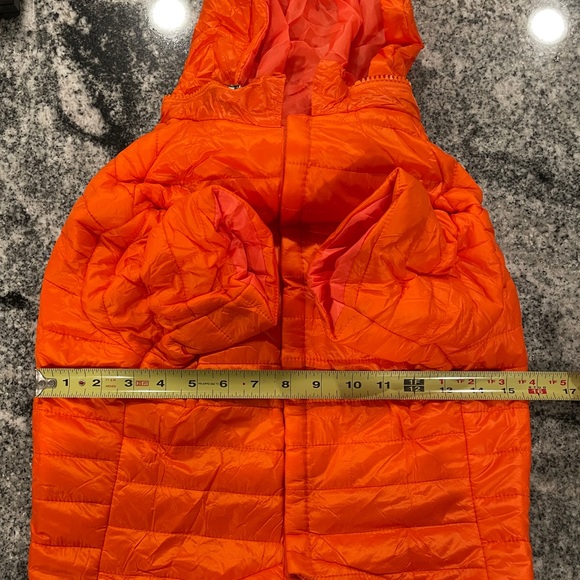 21” LENGTH XL Lightweight Adjustable Avalanche Dog Puffer ORANGE - Picture 4 of 6
